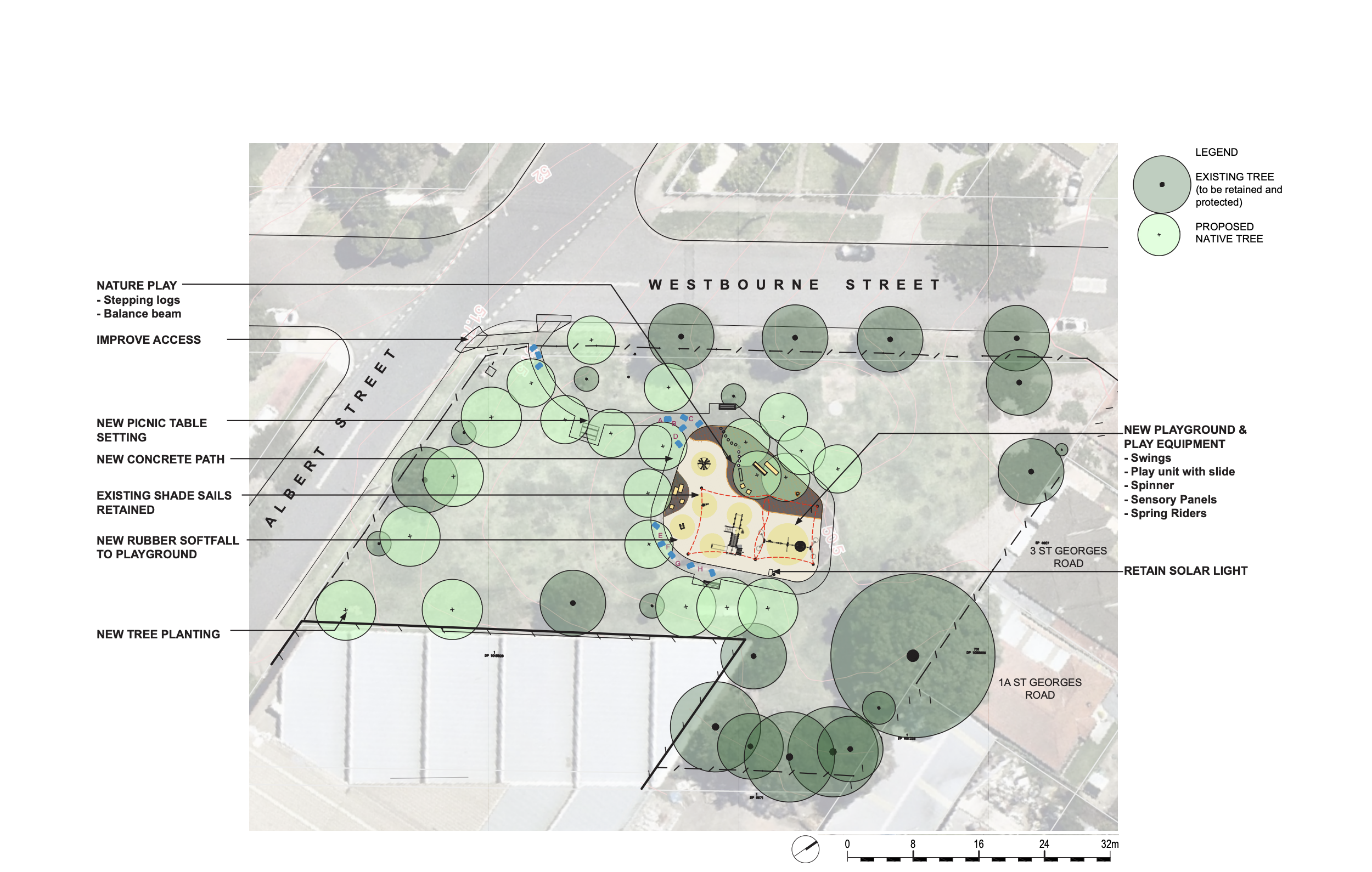 Image of concept plan for Patricia Carlon Reserve Bexley