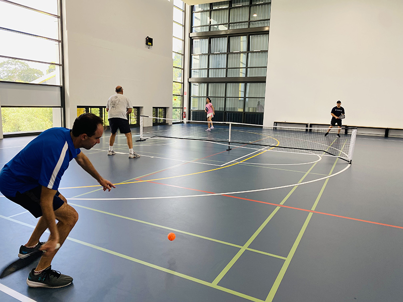 Pickleball players at Arncliffe Youth Centre