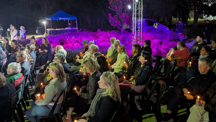 Candlelight Vigil at Remembrance Garden, Mutch park