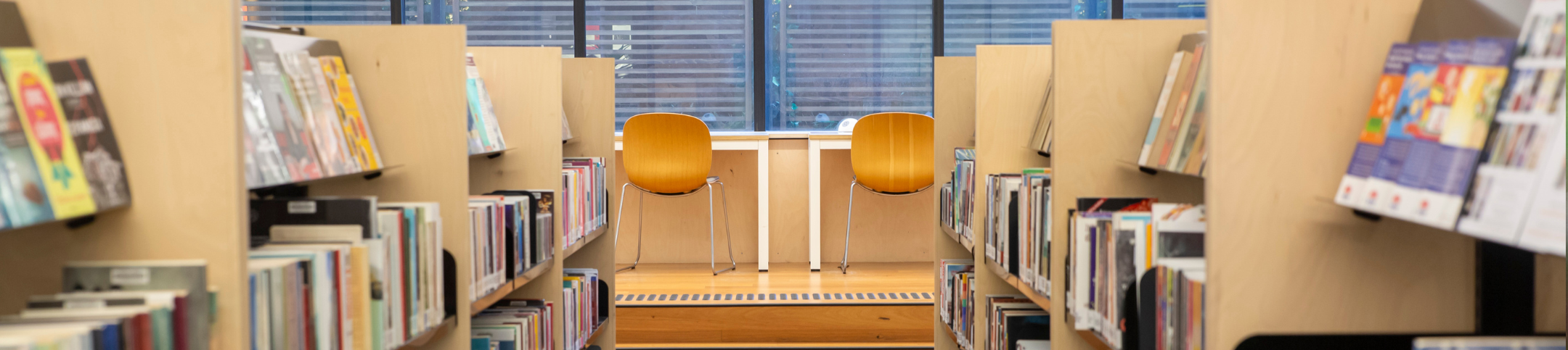 Library shelves