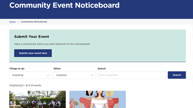 Community Event Noticeboard