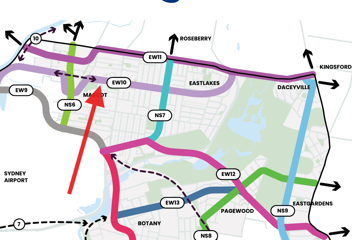 Coward Street cycling path map