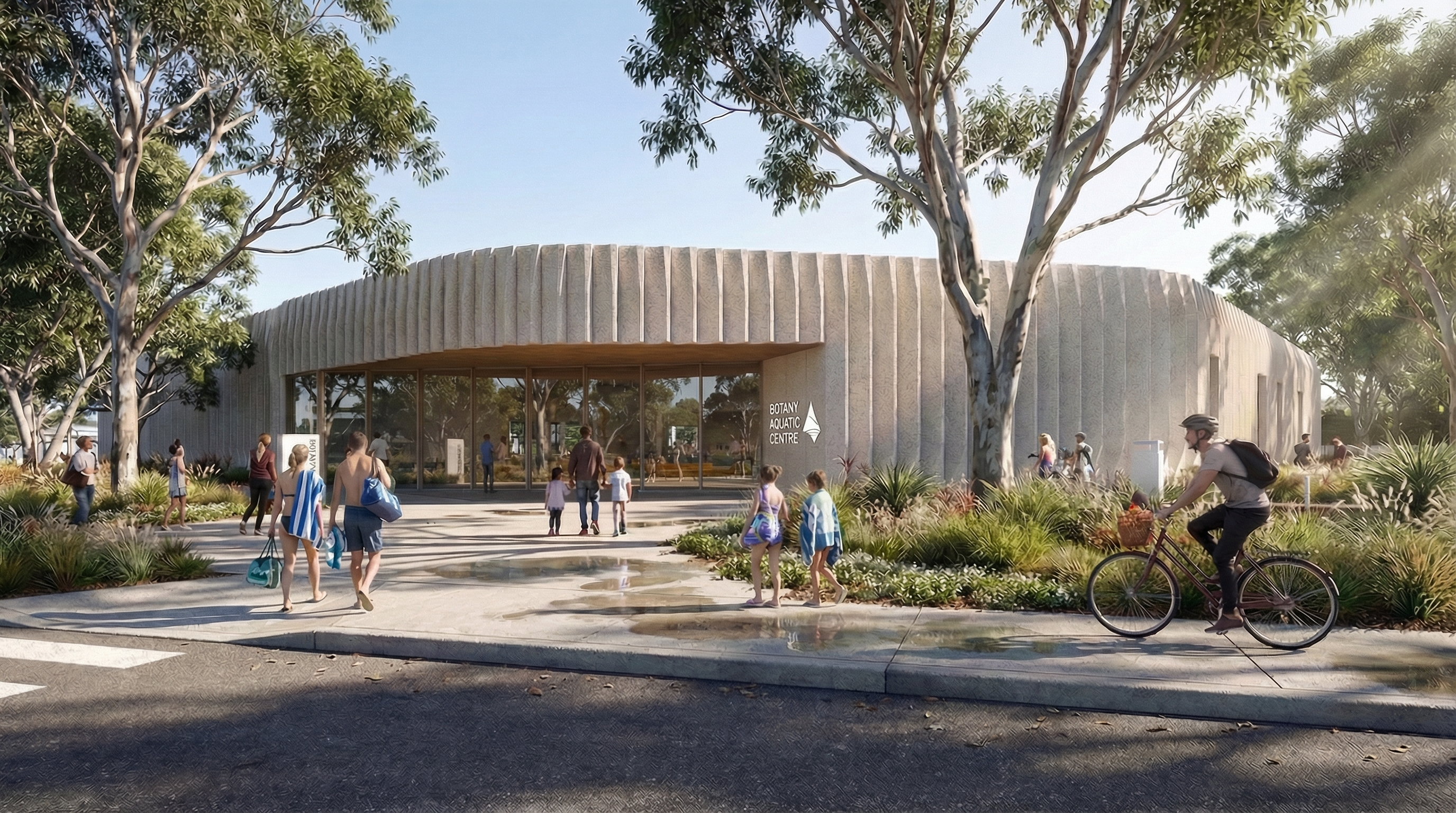 Botany Aquatic Centre Redevelopment render
