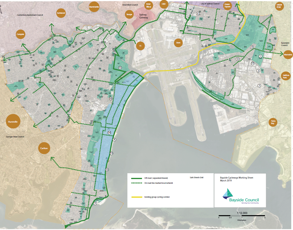 Current (2019) Bayside Bicycle Network